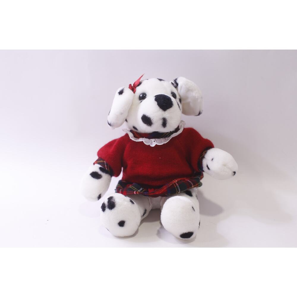 Commonwealth, Dalmatian, Girl Dog, Plush, Christmas, Red Outfit ~ 251013-WH 1365